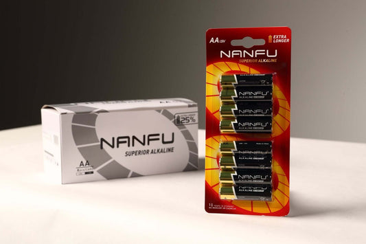 Box of Nanfu 1.5V Alkaline AA in 8 Blister Pack - Nanfuusa