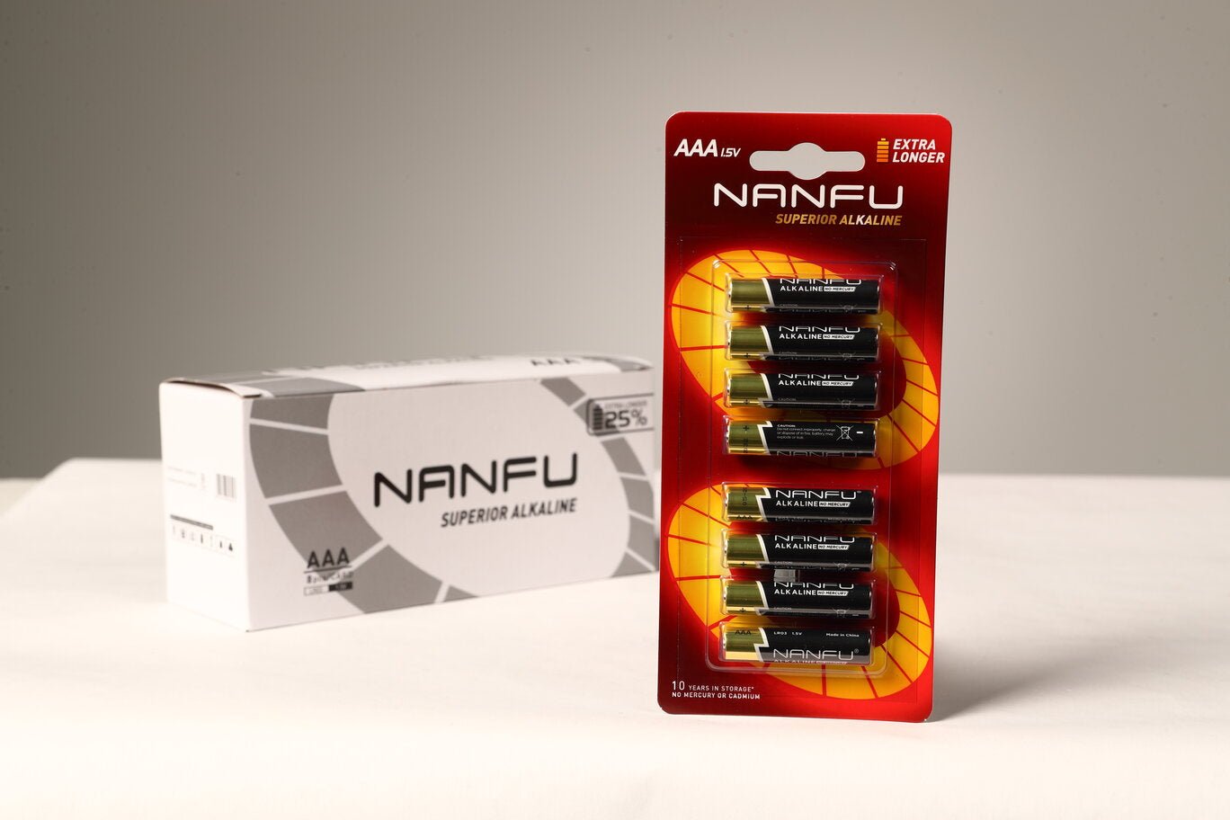 Box of Nanfu 1.5V Alkaline AA in 8 Blister Pack - Nanfuusa