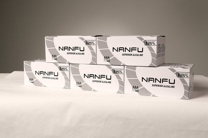 Box of Nanfu 1.5V Alkaline AAA Batteries in 8 Blister Pack - Nanfuusa