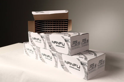 Box of Nanfu 1.5V Alkaline AAA Batteries in 8 Blister Pack - Nanfuusa
