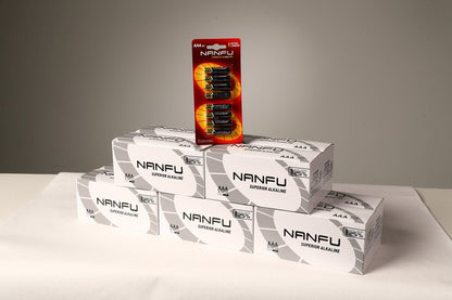 Box of Nanfu 1.5V Alkaline AAA Batteries in 8 Blister Pack - Nanfuusa