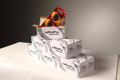 Box of Nanfu 1.5V Alkaline AAA Batteries in 8 Blister Pack - Nanfuusa