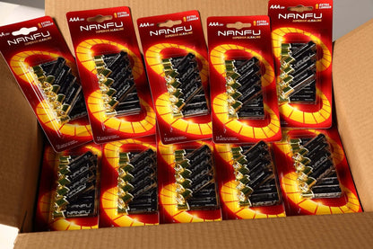 NANFU 1.5V AAA Alkaline Batteries 12 Blister Pack - Nanfuusa