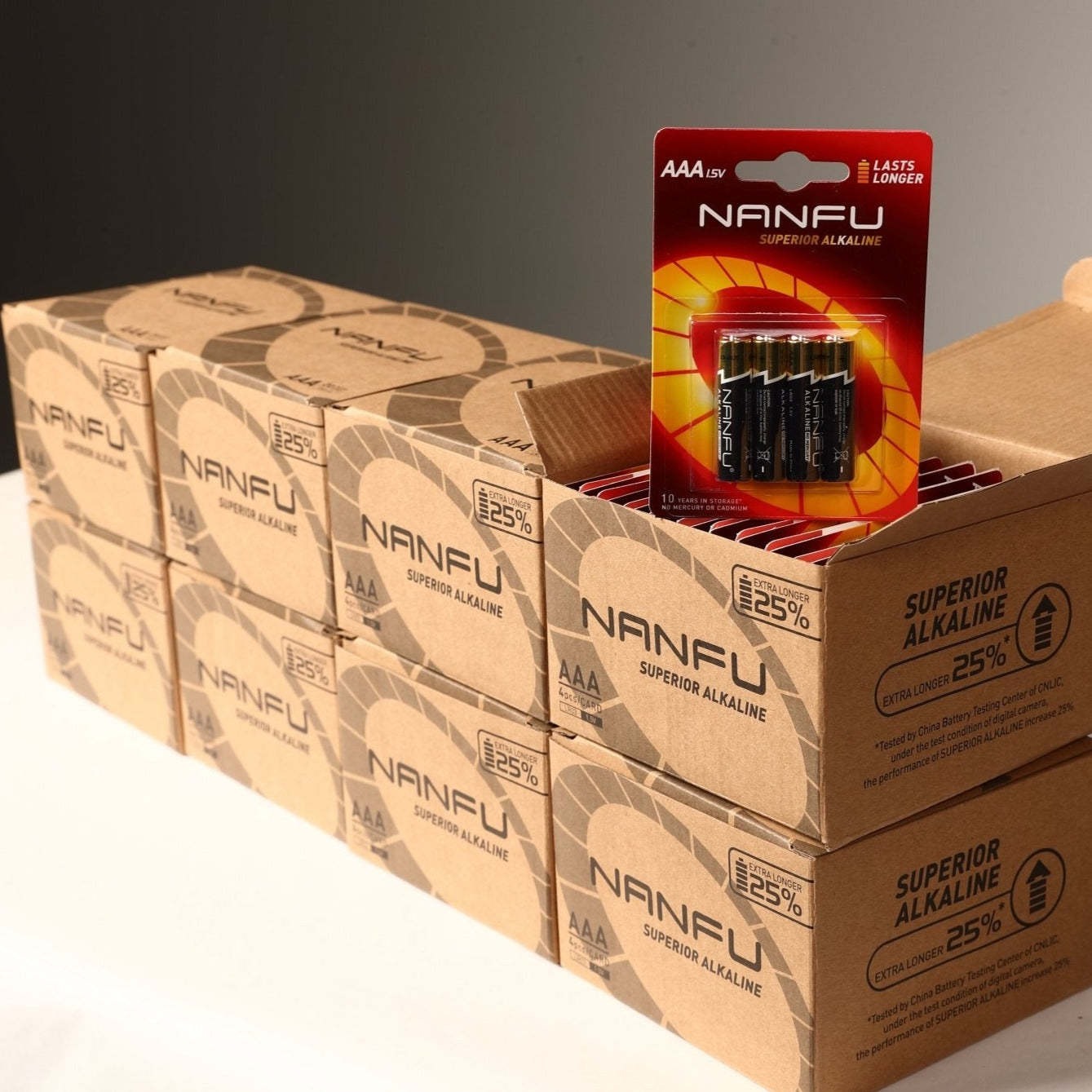 NANFU AAA Alkaline Batteries 4 Blister Pack - Nanfuusa