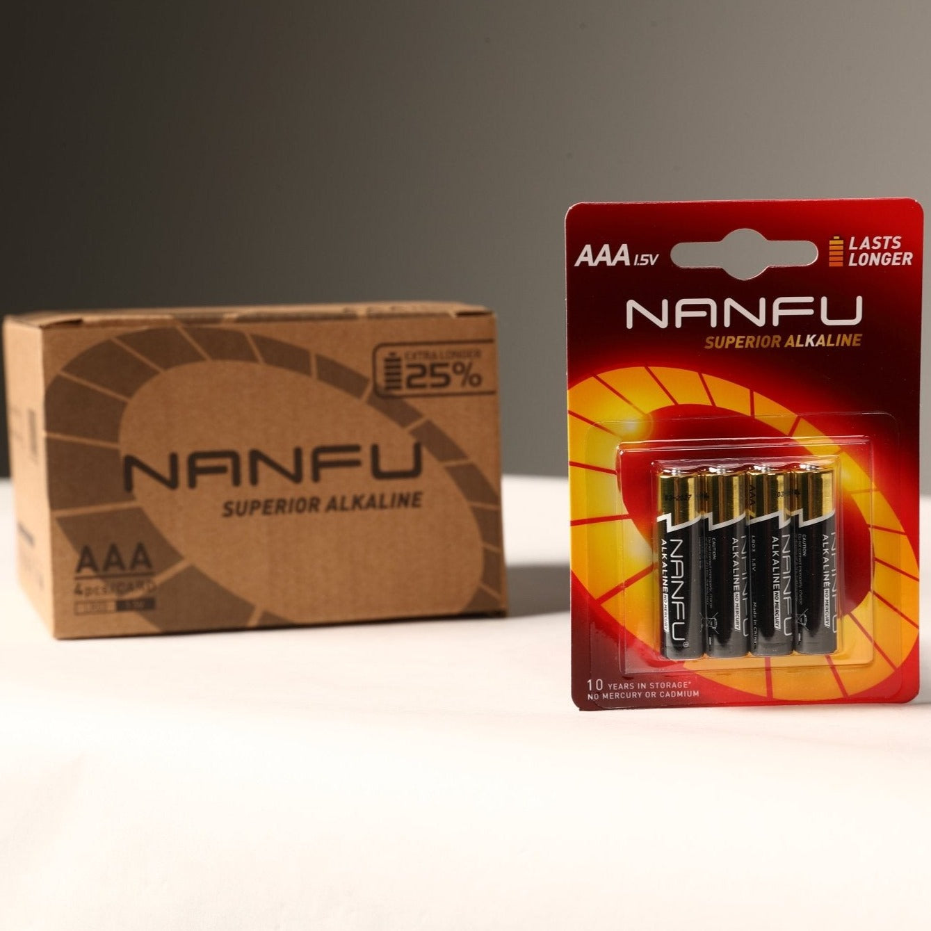 NANFU AAA Alkaline Batteries 4 Blister Pack - Nanfuusa