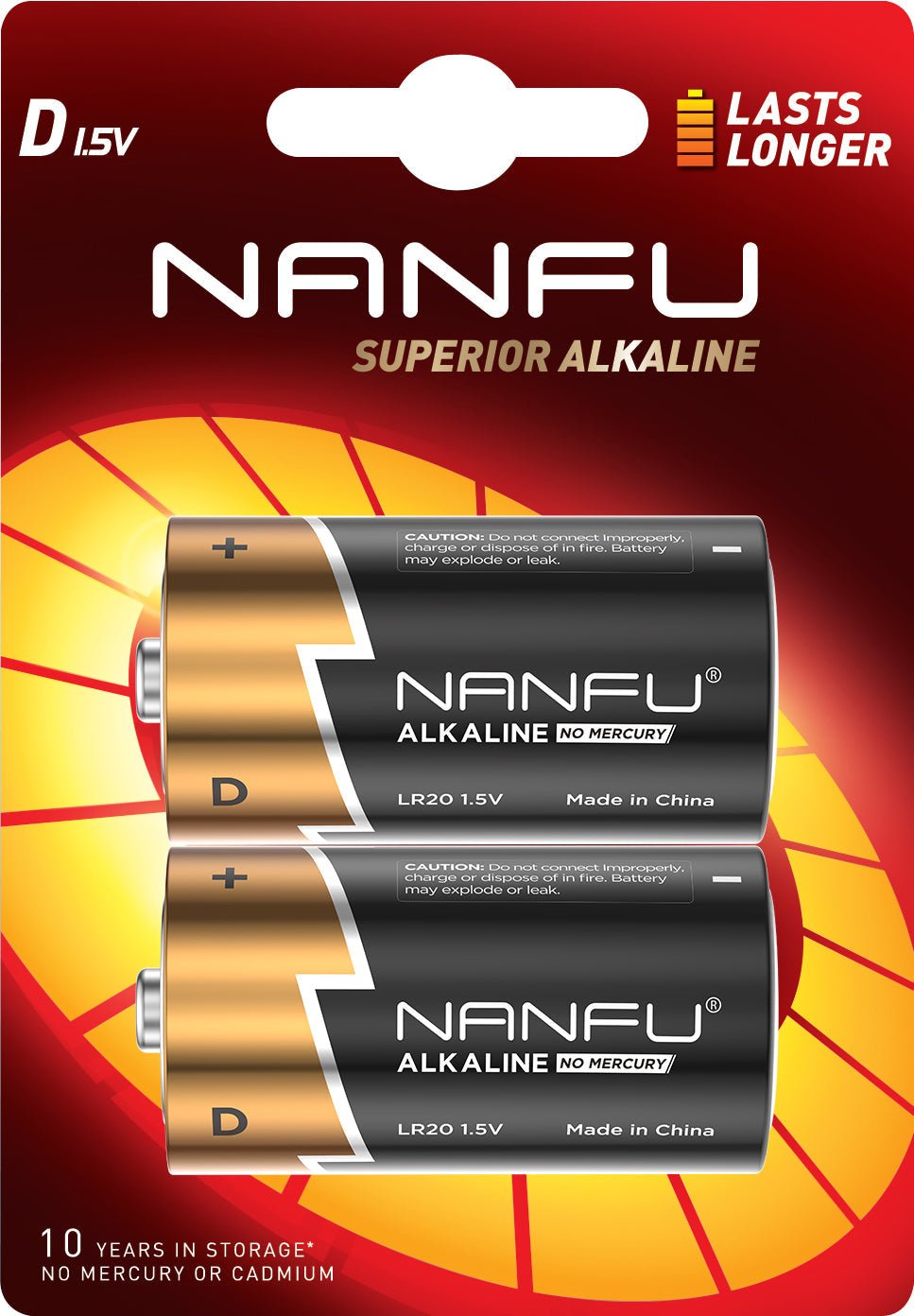 NANFU D Alkaline Batteries 2 Pack – Nanfuusa